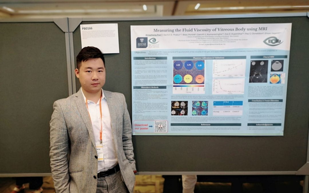 Wilson Pan with his research poster